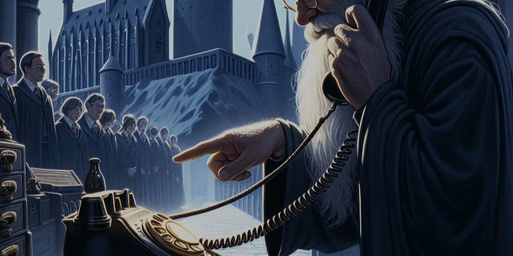 Dumbledore atendiendo llamados